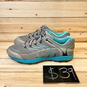 Merrell Gray and Teal Athletic Shoes